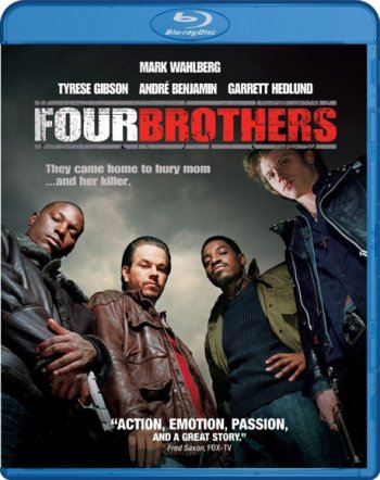 Смотреть онлайн Кровь за кровь / Четыре брата / Four Brothers (2005) 